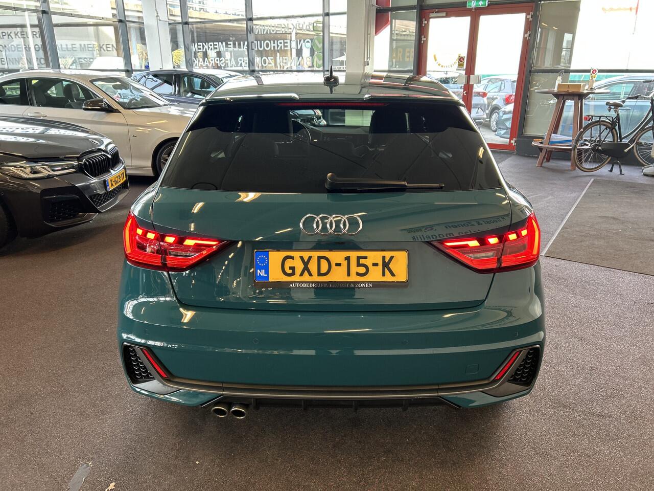 Audi A1 Sportback 40 TFSI 3X S-Line Pro Line S 200PK Automaat | Bang&Olufsen | Sfeerverlichting | Adaptieve cruise control | Dealer onderhouden | Climate control | Apple carplay | Achteruitrijcamera | Keyless | Adaptief onderstel | Digital dashboard | 18''INCH | 