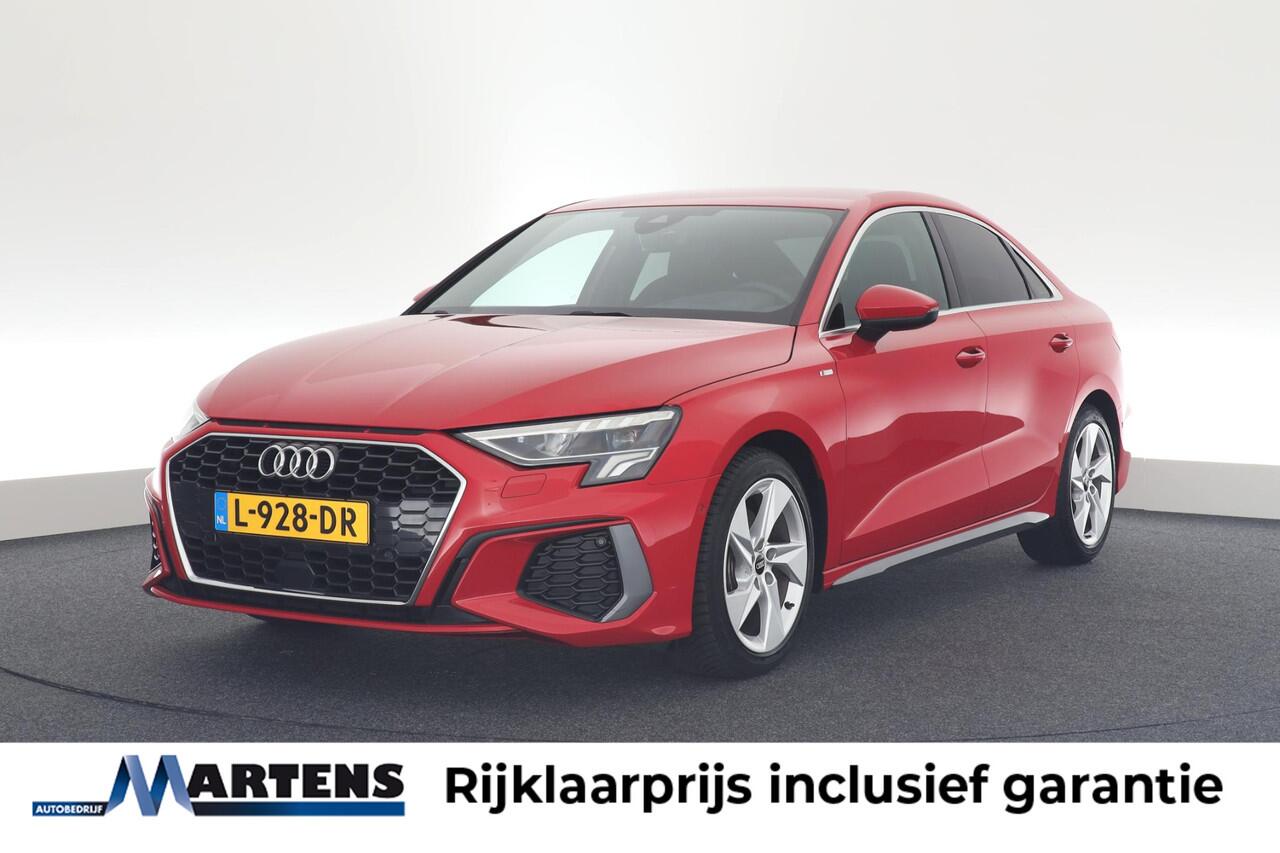 Audi A3 Limousine 30 TFSI 110pk S-Tronic 2x S-Line Leder ACC B&O HUD Stoelverwarming Virtual Cockpit Navigatie
