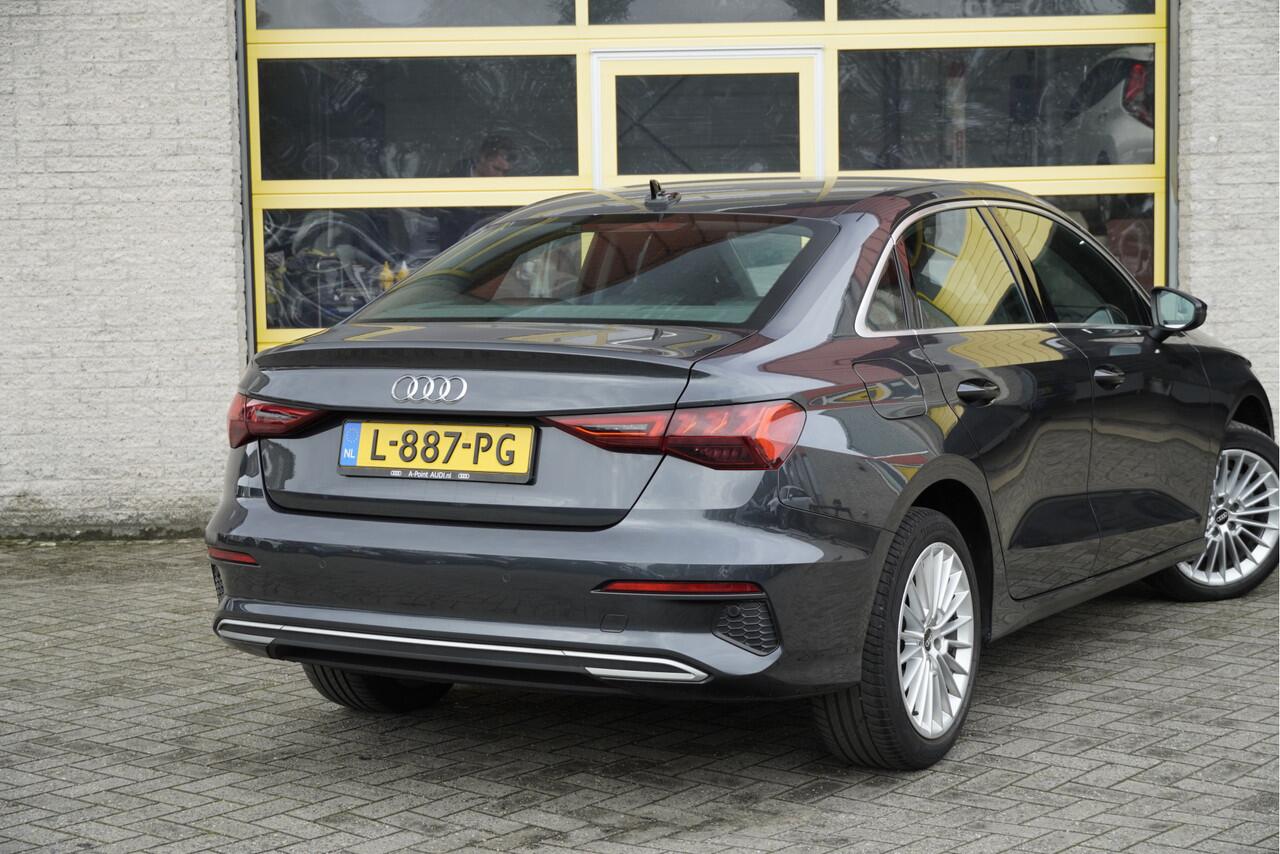 Audi A3 Limousine 30 TFSI Automaat! Business Edition BJ2021 Lmv 17" | Led V+A | Pdc | Navi | Dynamische knipperlichten | App-Connect | Virtual cockpit | Climate control | Cruise control | Sportstoelen | Getint glas