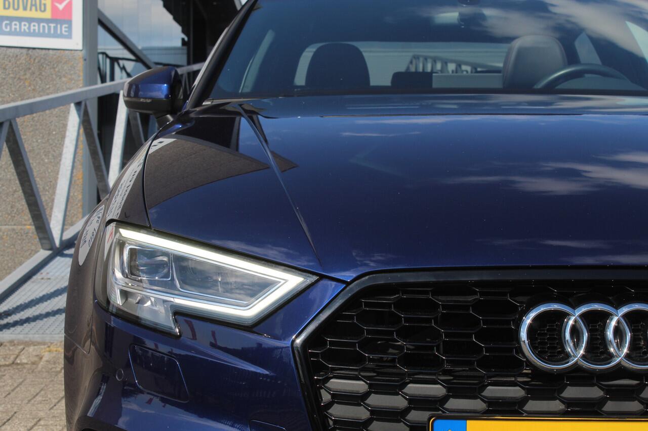 Audi A3 Limousine 2.0 TFSI S3 quattro Panoramadak/Navigatie/Virtual cockpit/Parkeersensoren rondom/Apple carplay/Adaptive cruise control/Stoelverwarming/Climate control/DAB/18'' Lichtmetalen velgen.