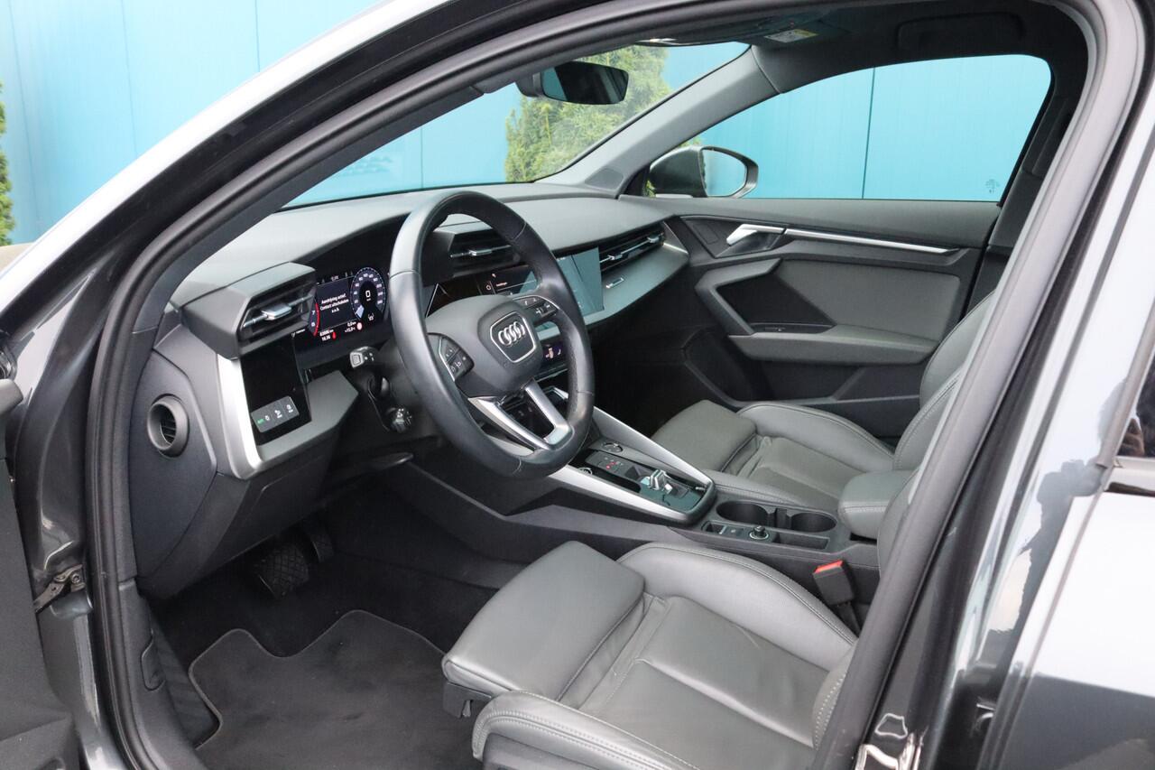 Audi A3 Limousine 30 TFSI Advanced edition S-tronic AUT. CARPLAY|LEDER|ADAPT.CRUISE|STOELVERW|NAV|LED|18'LMV|PDC Nieuwstaat!!