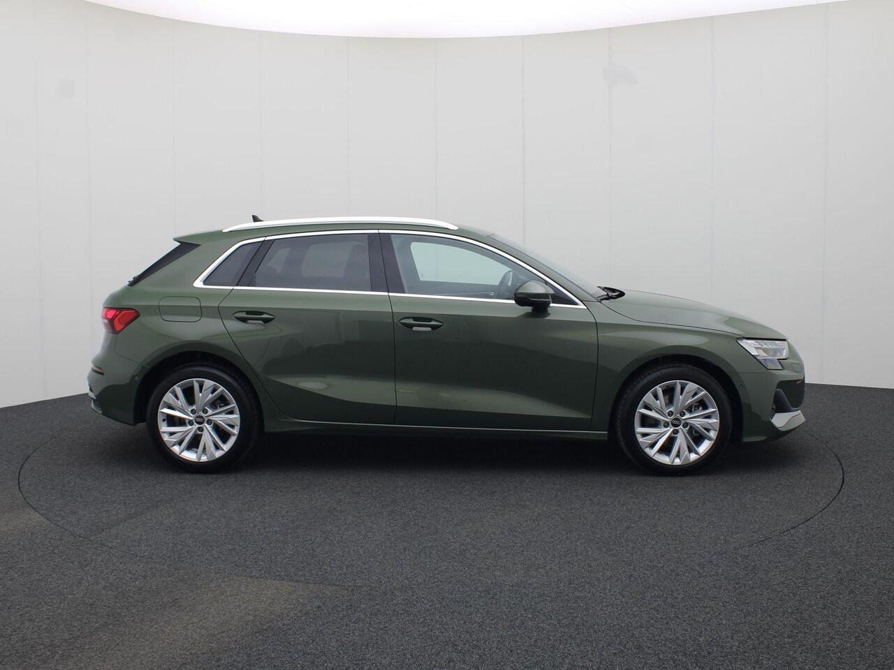 Audi A3 SPORTBACK 40 TFSIe 150kW/204PK Advanced edition · Navigatie · Adaptive Cruise Control · Camera + Parkeersensoren · Elektrische stoelverstelling · Garantie t/ 06-04-2030 of 100.000km