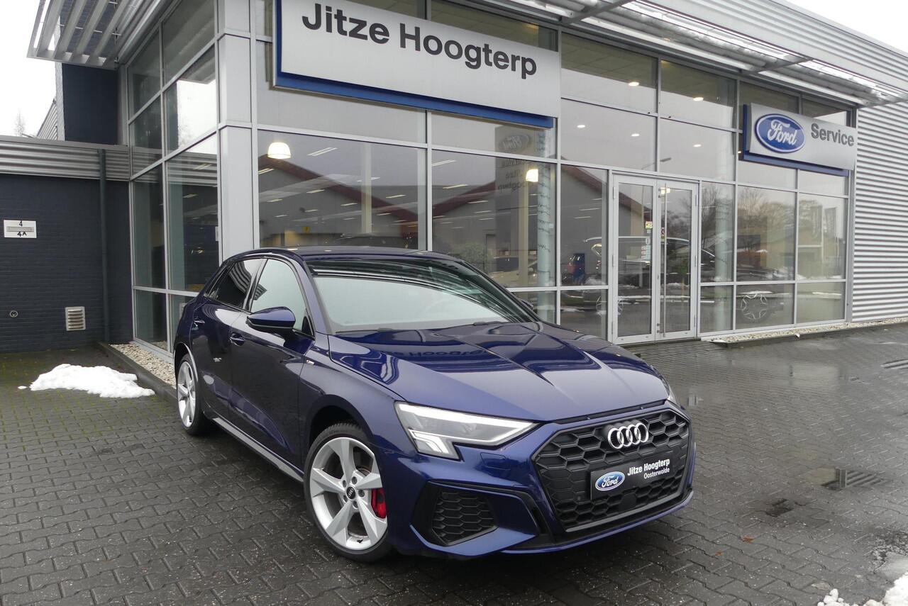 Audi A3 SPORTBACK 45 TFSI e S edition Competition HALF LEDER, STOELVERWARMING, ADAPT. CRUISE, CLIMA, CAMERA, PDC V&A, NAVI, 47.526KM