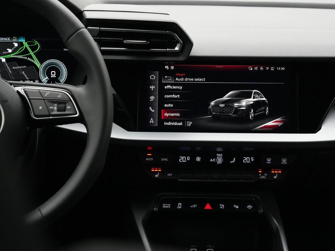 Audi A3 SPORTBACK 45 TFSI e 272 pk S-tronic S-Line | Elektr. verstelbare stoel | Achteruitrijcamera | Stoelverwarming | Adaptive Cruise | Navigatie