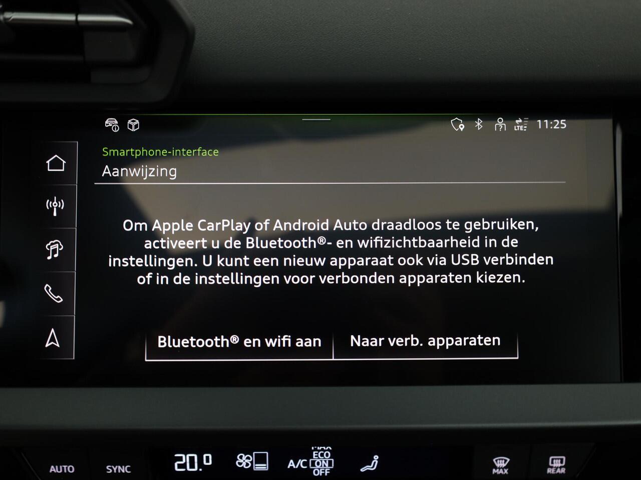 Audi A3 SPORTBACK 45 TFSI e S edition Competition 272 pk SOH 100% S-tronic| Navigatie | Panoramadak | Private lease vanaf ¤798,- | Achteruitrijcamera | Adaptieve cruise control | Matrix LED koplampen |