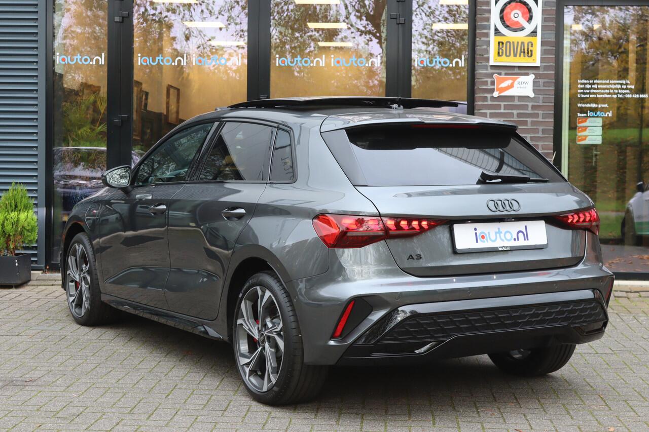 Audi A3 SPORTBACK 45 TFSI e 272pk S edition Competition Pano/Matrix LED/Navi+/Keyless/Camera/Head-up/Sonos/ACC/Dodehoek