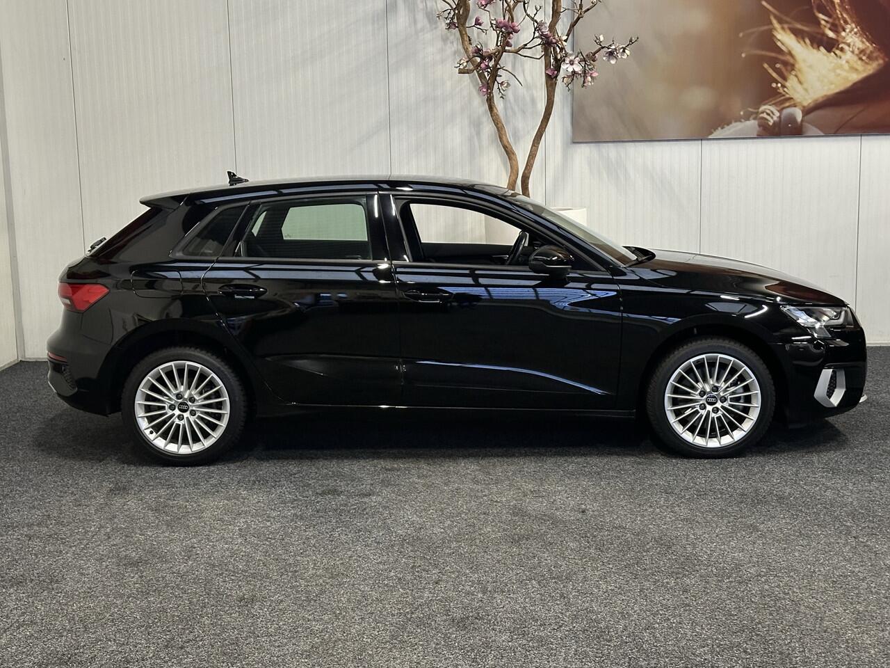 Audi A3 SPORTBACK 40 TFSI e EDITION PHEV AUTOMAAT NAVIGATIE CRUISE CONTROL CLIMATE CONTROL BLUETOOTH TELEFOON APPLE CARPLAY/ANDROID RIJSTROOKSENSOREN KEYLESS GO PDC ZEER MOOI !! 3010