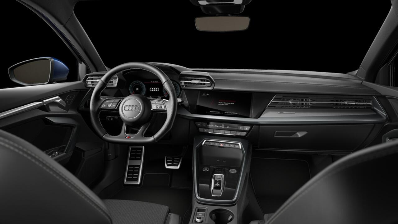 Audi A3 SPORTBACK A3 30 TFSI 116 S tronic S edition Automaat | S line-interieur met sportstoelen en zwarte stoffen-kunstlederen bekleding | Assistentiepakket Rijden en Parkeren Plus | Ledkoplampen, ledachterlichten, dynamische knipperlichten achter | Privacy glas (donker g