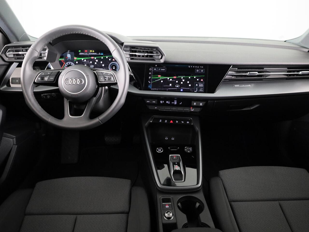 Audi A3 SPORTBACK 35 TFSI Advanced edition 150 pk S-tronic | Private lease vanaf ¤ 628,- pm | Navigatie | Parkeersensoren (Park assist) | Achteruitrijcamera | Adaptieve cruise control | LED koplampen |