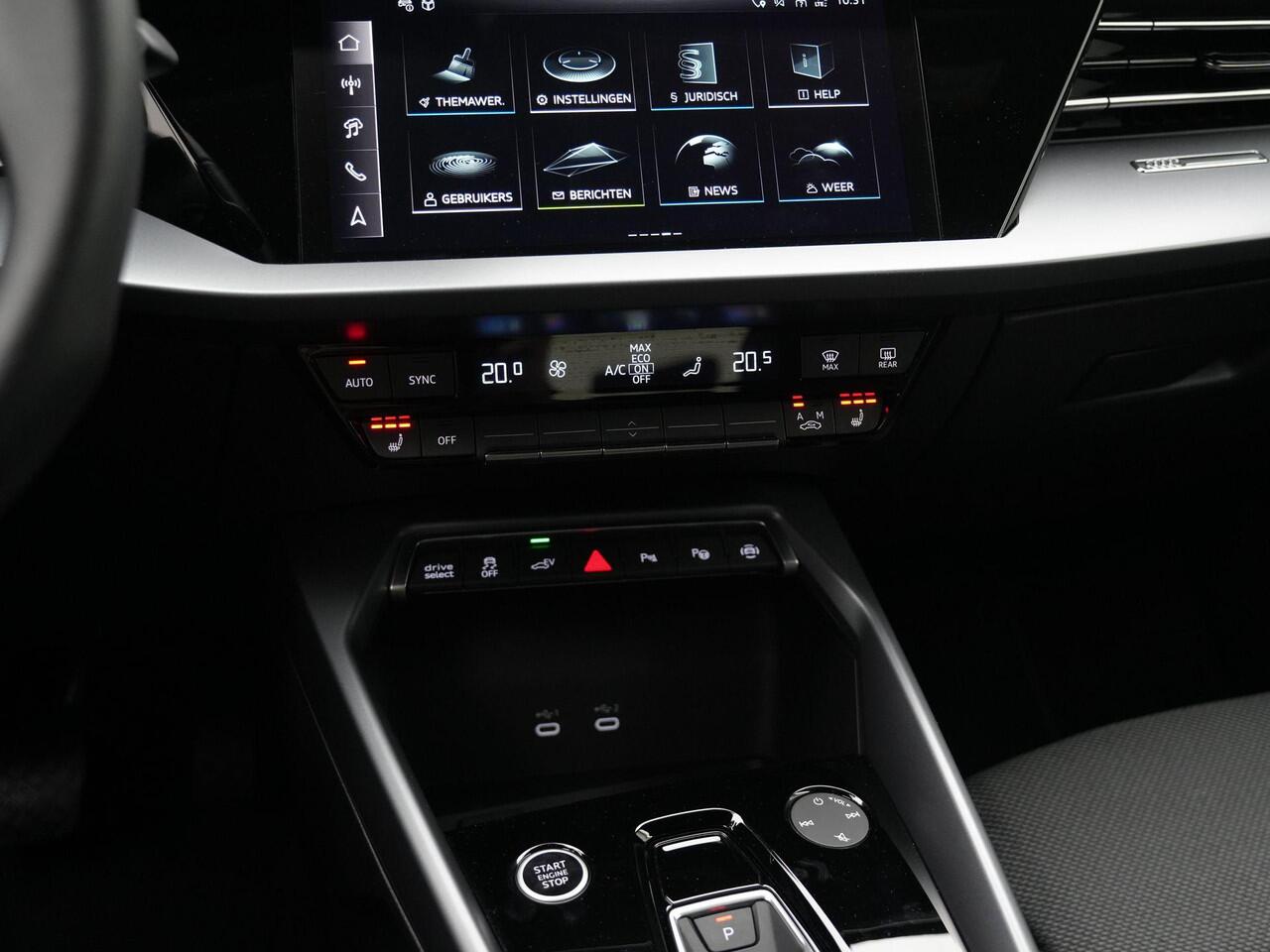 Audi A3 SPORTBACK 40 TFSI e 204 pk S-tronic Advanced edition | Navigatie | Stoelverwarming | Parkeersensoren voor/achter