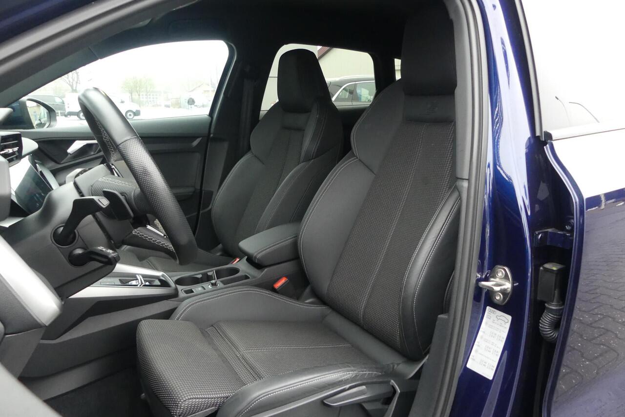 Audi A3 SPORTBACK 45 TFSI e S edition Competition HALF LEDER, STOELVERWARMING, ADAPT. CRUISE, CLIMA, CAMERA, PDC V&A, NAVI, 47.526KM