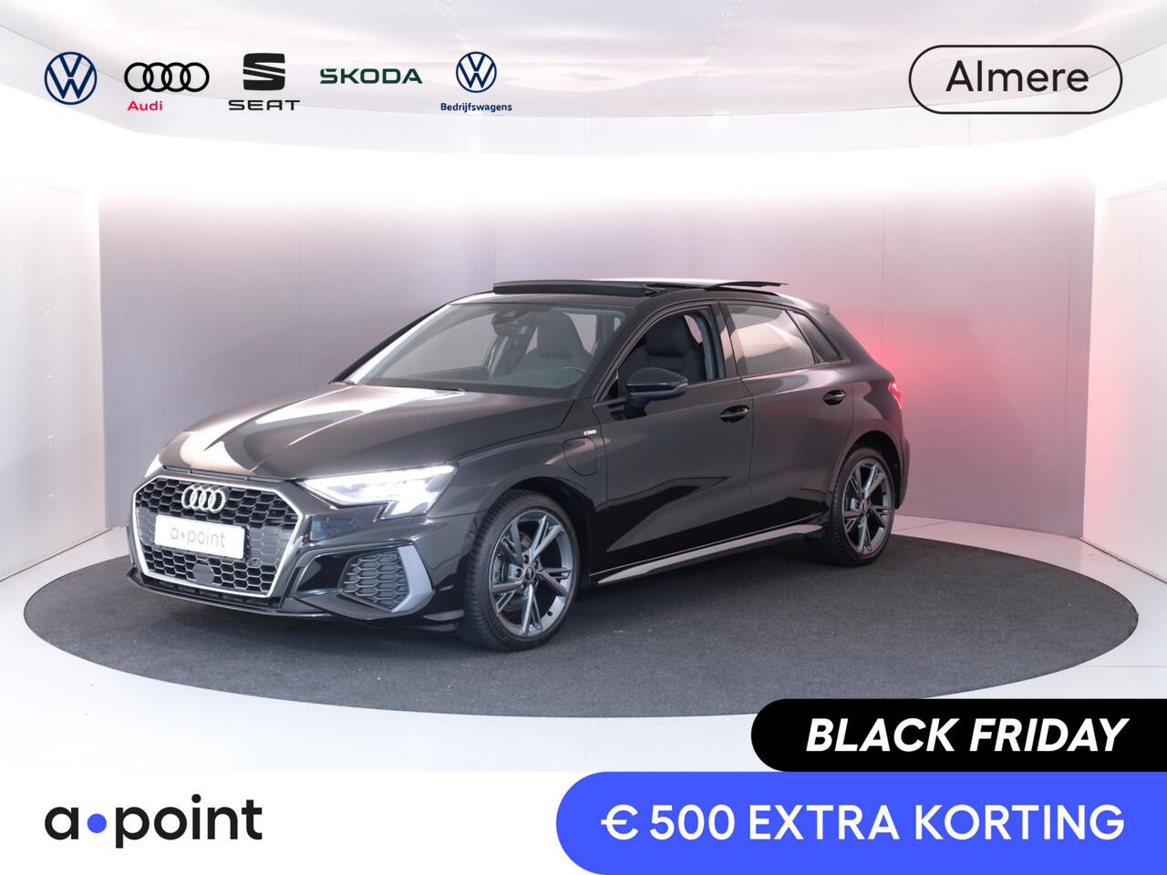 Audi A3 SPORTBACK 40 TFSI e Advanced edition 204 pk S-tronic | SOH 99% | Navigatie | Panoramadak | Parkeersensoren (Park assist) | Achteruitrijcamera | Stoelverwarming | S-Line exterieur |