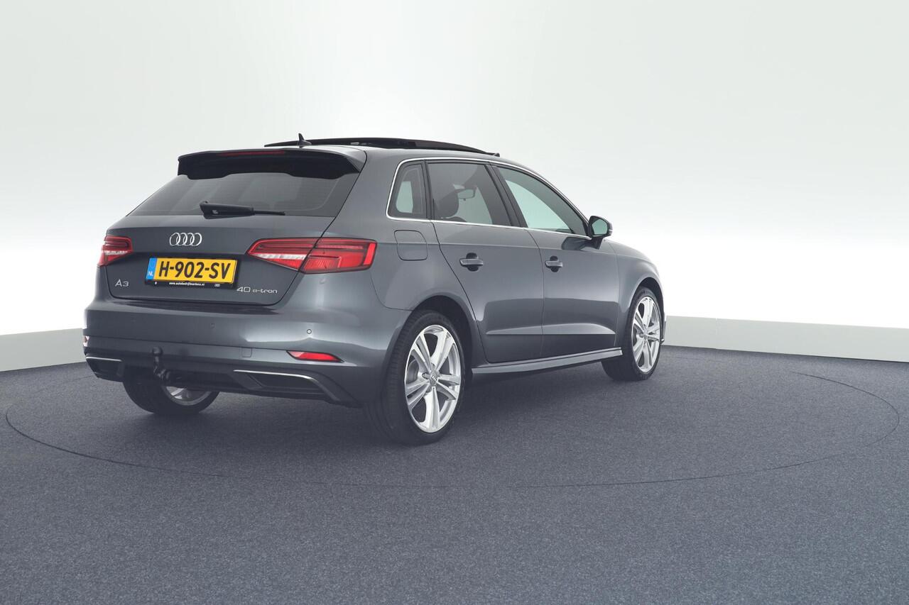 Audi A3 SPORTBACK 40 e-tron 204pk S-Line Trekhaak Keyless Stoelverwarming Panoramadak Navigatie