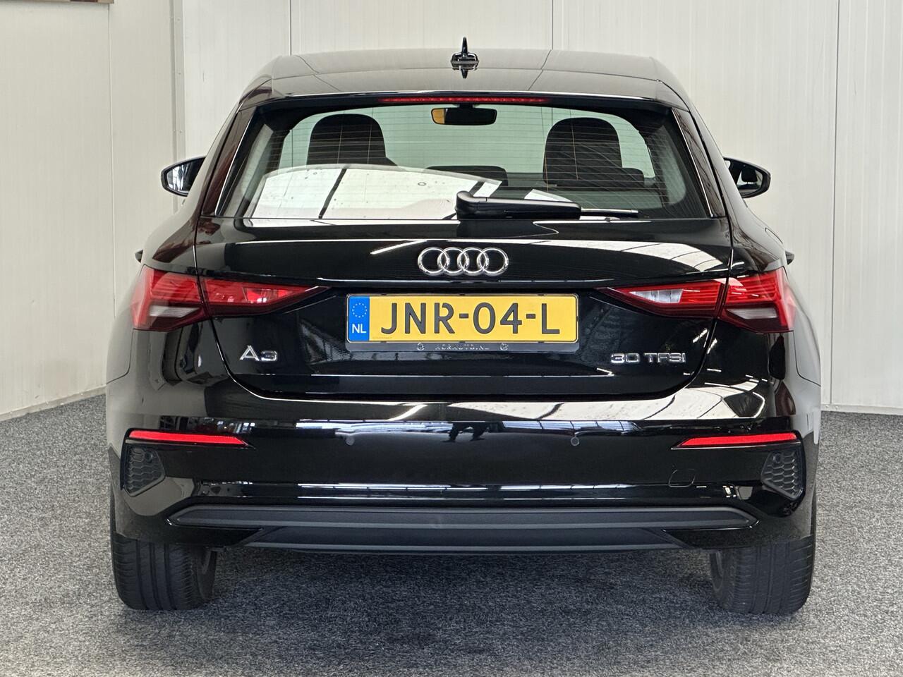 Audi A3 SPORTBACK 30 TFSI PRO LINE MILD HYBRIDE NAVIGATIE CRUISE CONTROL CLIMATE CONTROL BLUETOOTH TELEFOON APPLE CARPLAY/ANDROID RIJSTROOKSENSOREN KEYLESS GO PDC ZEER MOOI 3010