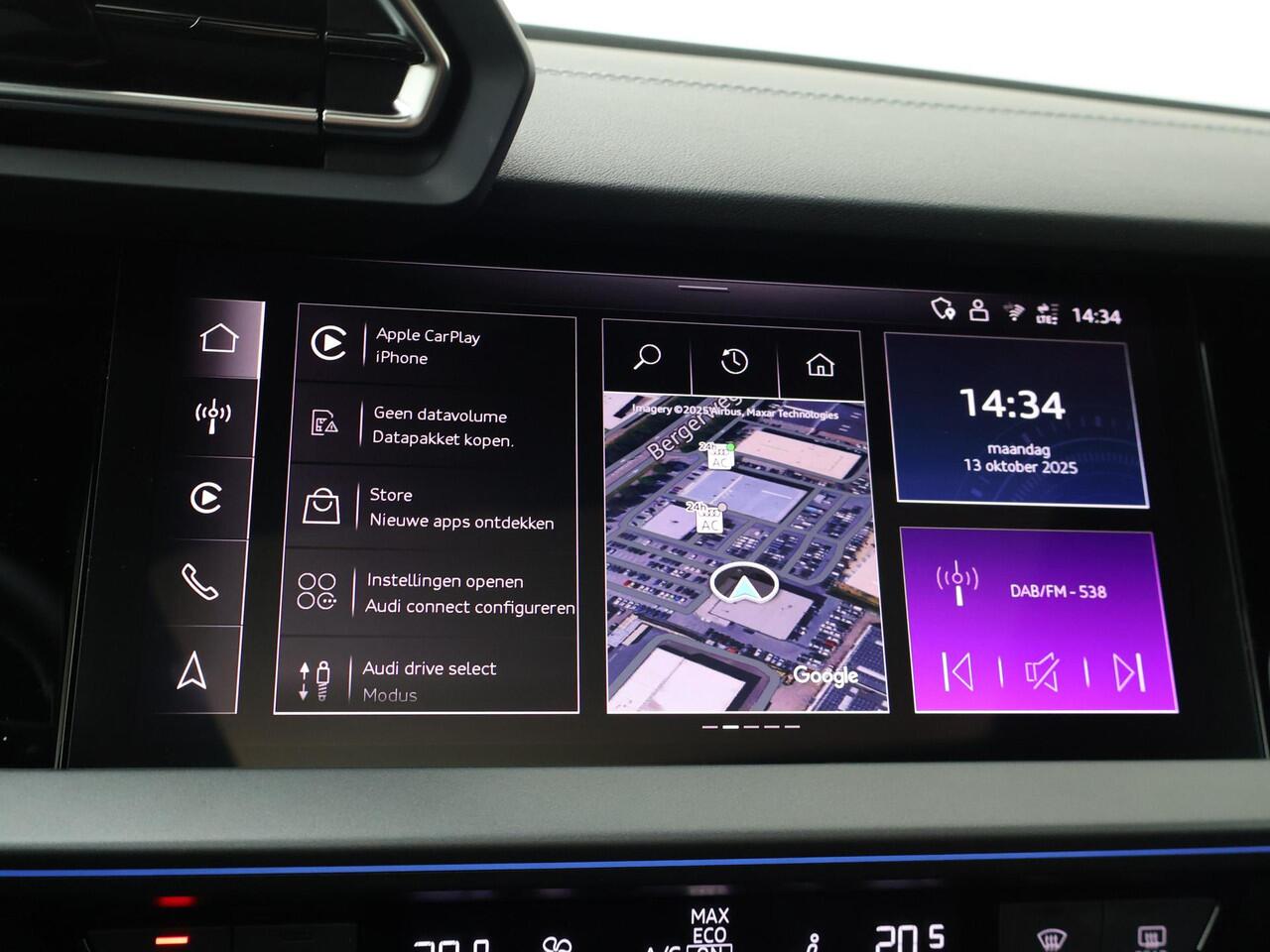 Audi A3 SPORTBACK 40 TFSI e S edition | Panoramadak | Adaptieve Cruise Control | Sfeerverlichting | Camera | Inklapbare spiegels | Stoelverwarming |