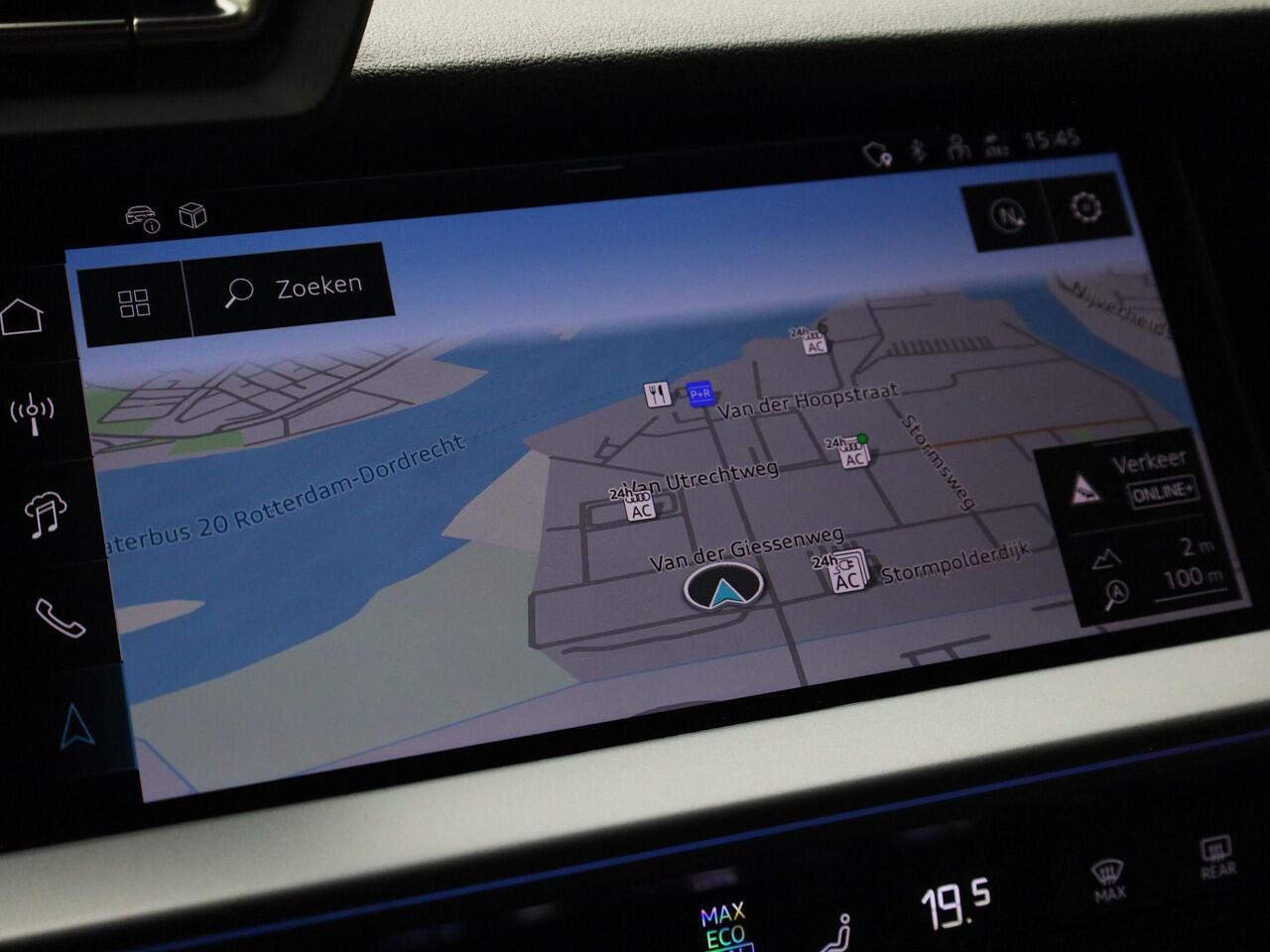 Audi A3 SPORTBACK 40 TFSIe 150kW/204PK Advanced edition · Navigatie · Adaptive Cruise Control · Camera + Parkeersensoren · Elektrische stoelverstelling · Garantie t/ 06-04-2030 of 100.000km