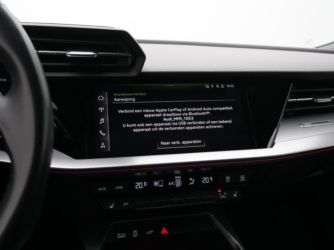 Audi A3 SPORTBACK 45 TFSI e 245 pk S-tronic Advanced edition / S-Line | Panoramadak | Achteruitrijcamera | Stoelverwarming | Navigatie