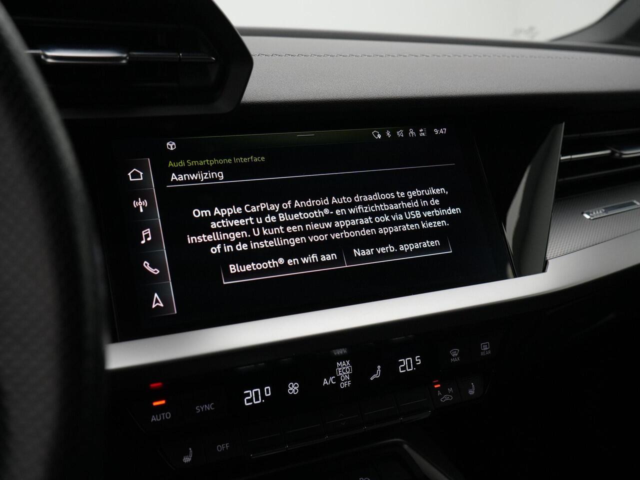 Audi A3 SPORTBACK 40 TFSI e 204 pk S-tronic S edition / S-Line | Panoramadak | Stoelverwarming | Navigatie | Parkeersensoren voor/achter