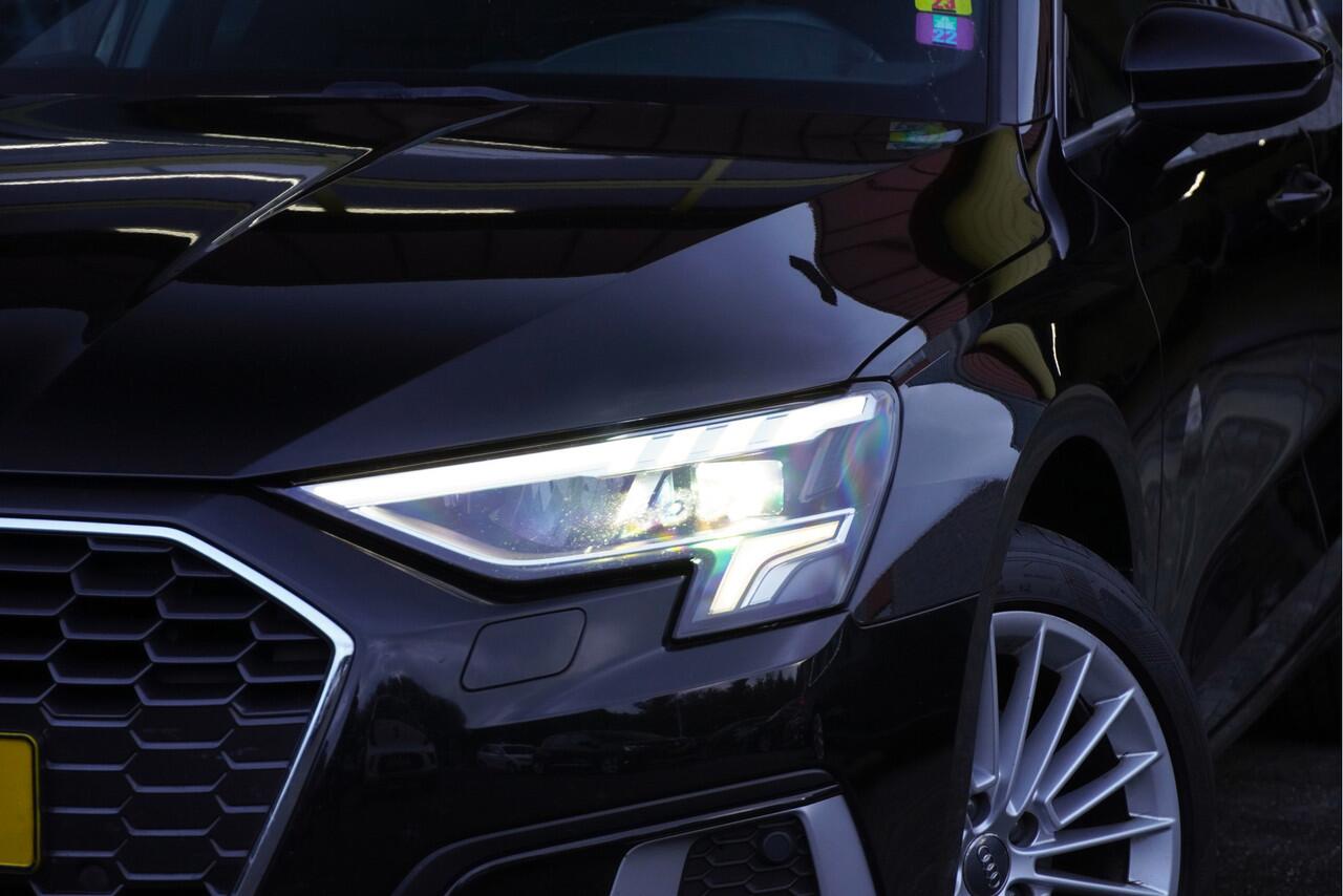 Audi A3 SPORTBACK 35 TFSI 150PK! Business Edition BJ2020 Lmv 17" | Led V+A | Pdc | Navi | Dynamische knipperlichten | App-Connect | Virtual cockpit | Climate control | Cruise control | Sportstoelen | Getint glas | Nw-model!