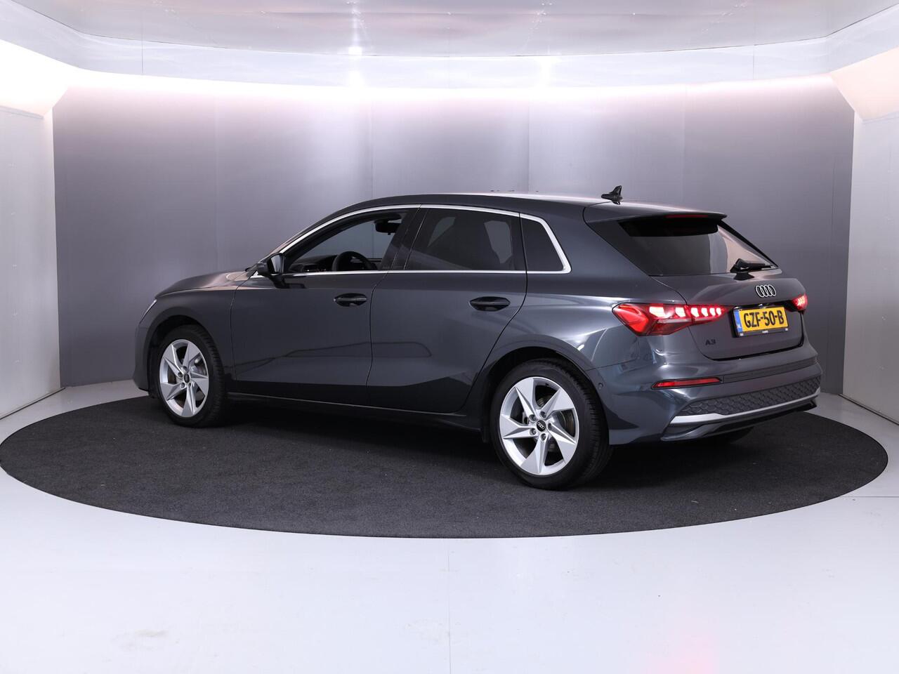 Audi A3 SPORTBACK 35 TFSI Advanced edition 150 pk Private lease vanaf ¤641,-| S-tronic | Verlengde garantie | Navigatie | Parkeersensoren (Park assist) | Achteruitrijcamera | Adaptieve cruise control | LED koplampen |