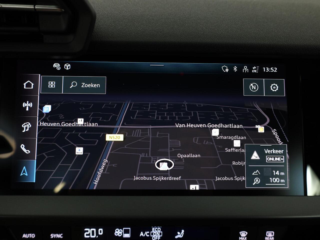 Audi A3 SPORTBACK 35 TFSI Advanced edition 150 pk Private lease vanaf ¤641,-| S-tronic | Verlengde garantie | Navigatie | Parkeersensoren (Park assist) | Achteruitrijcamera | Adaptieve cruise control | LED koplampen |