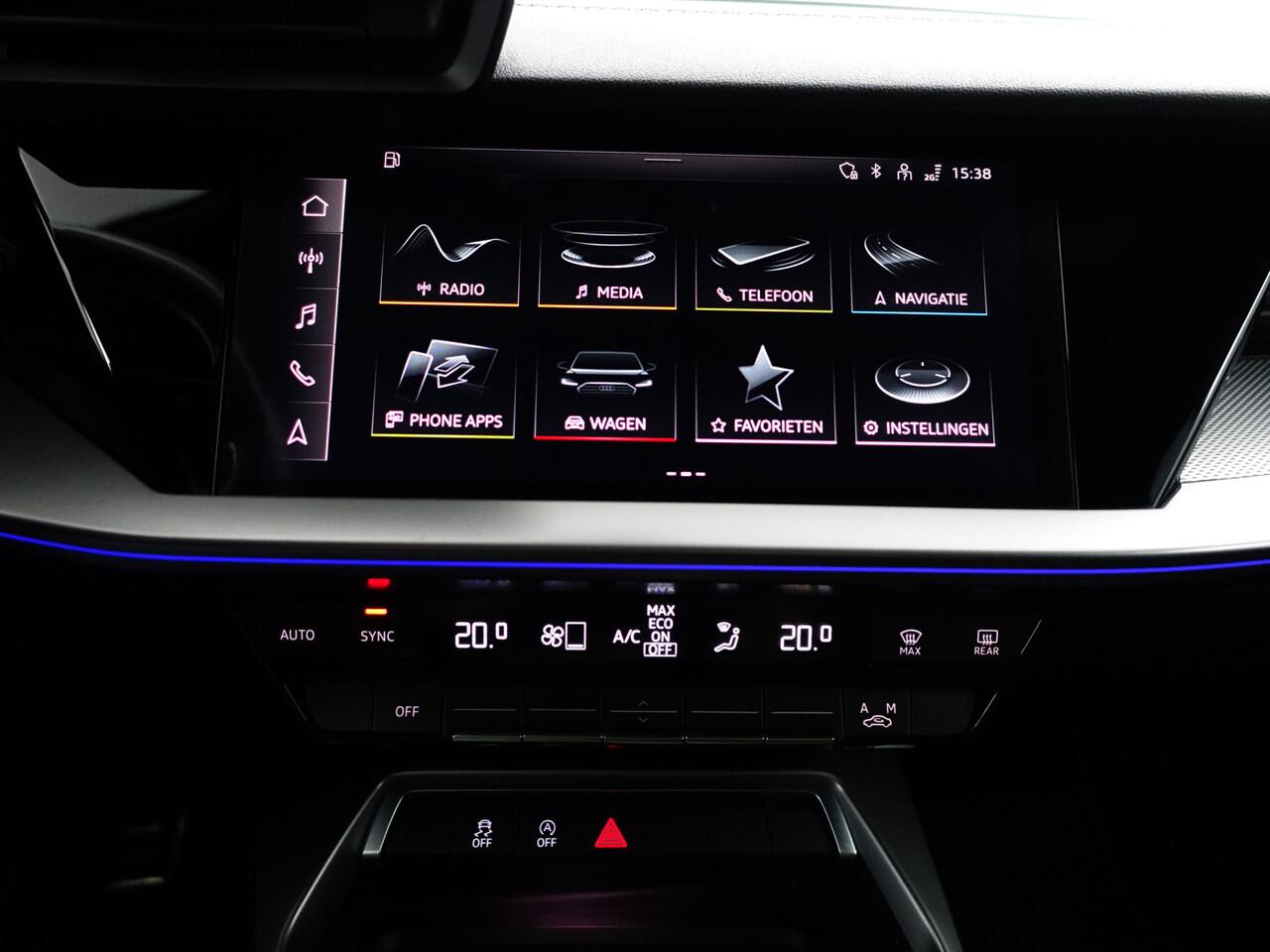 Audi A3 SPORTBACK 35 TFSI S Competition Aut- Sport Interieur, Sfeerverlichting, Xenon Led Matrix, CarPlay, Park Assist, Keyless