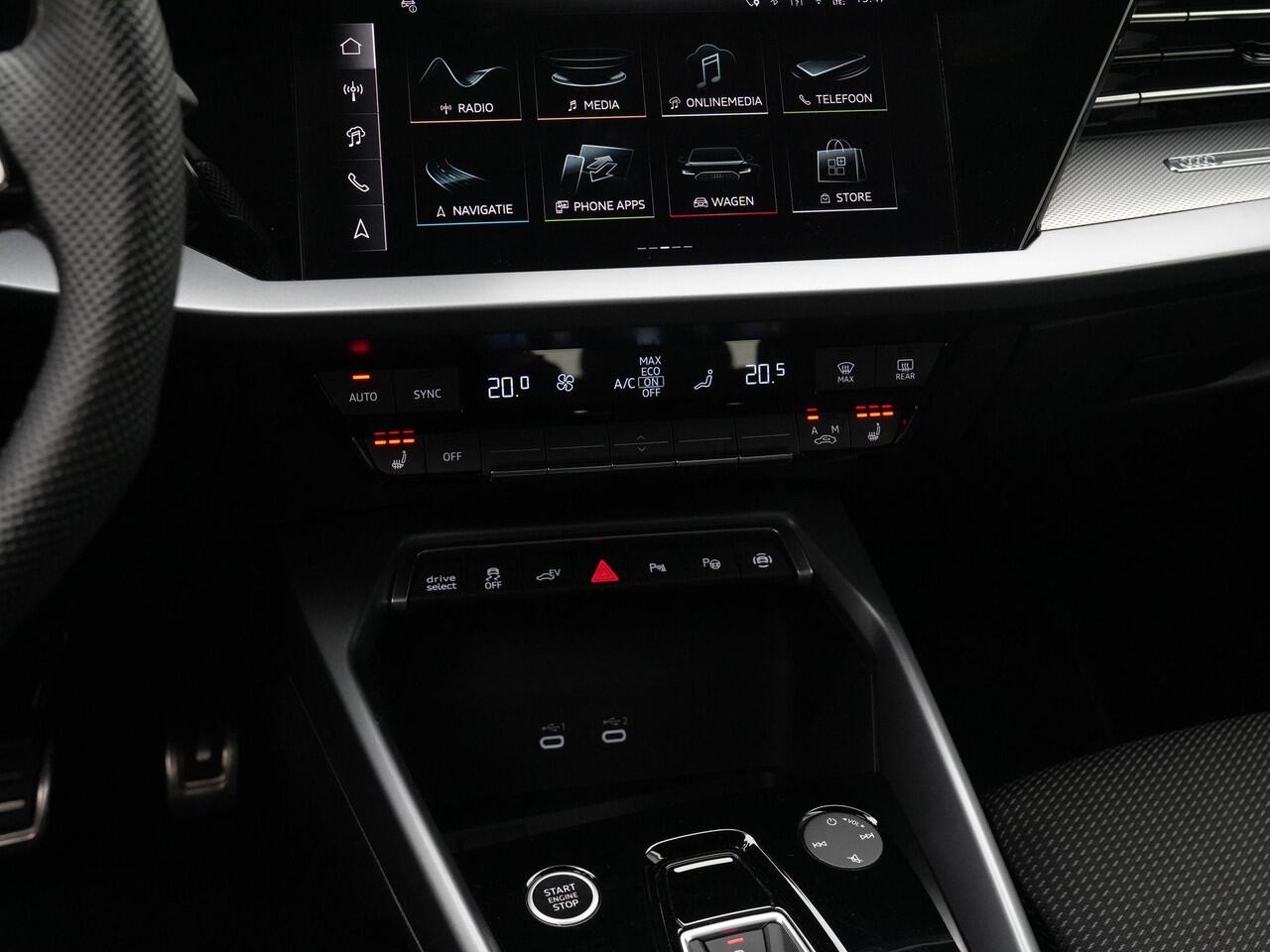 Audi A3 SPORTBACK 40 TFSI e 204 pk S-tronic S edition / S-Line | Stoelverwarming | Navigatie | Carplay