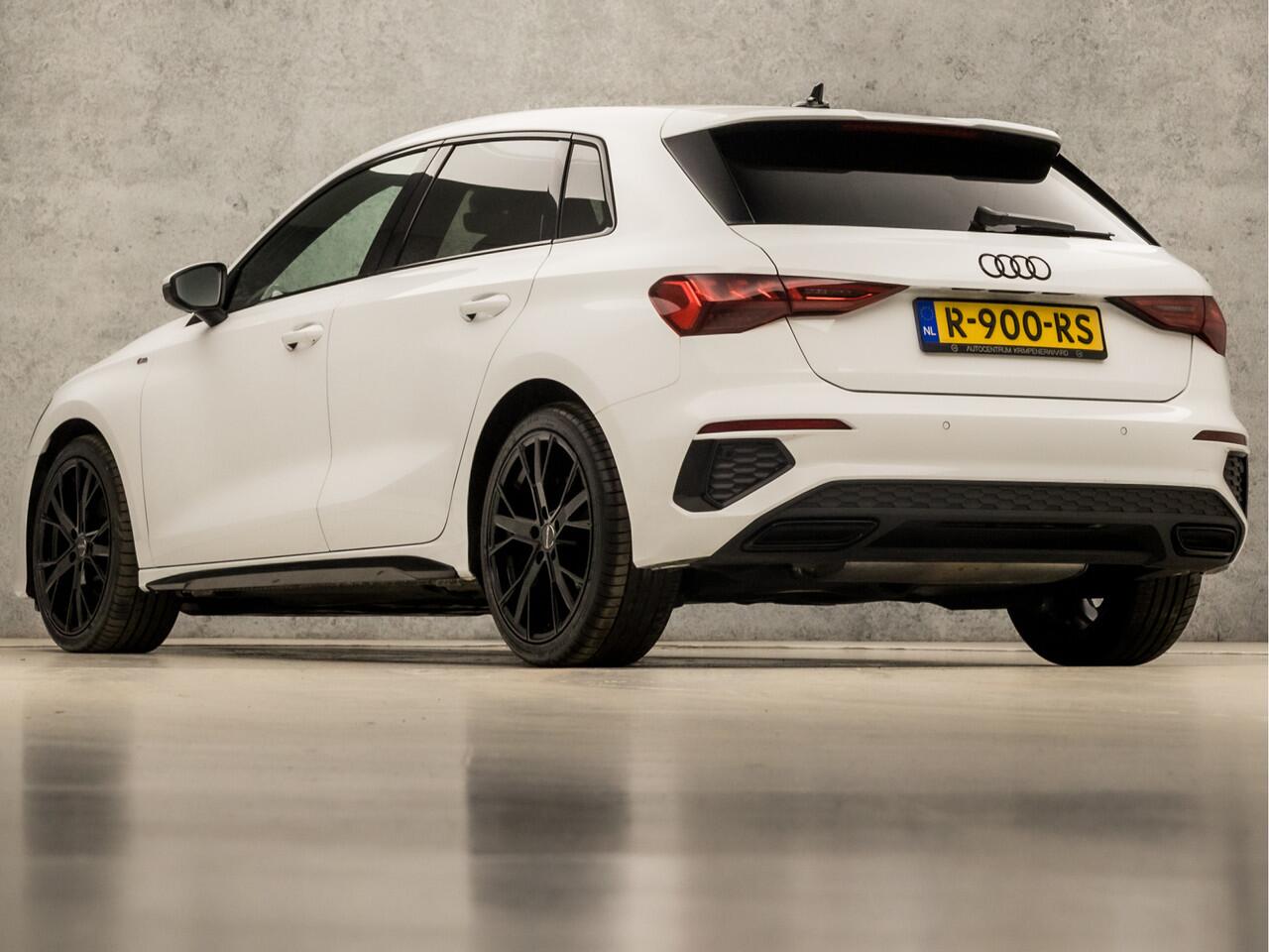 Audi A3 SPORTBACK 30 TFSI S-Line Sport Automaat (3X S-LINE, APPLE CARPLAY, GROOT NAVI, LEDER, ADAPTIVE CRUISE, STOELVERWARMING, SPORTSTOELEN, GETINT GLAS, DAB+, NIEUWE APK, NIEUWSTAAT)
