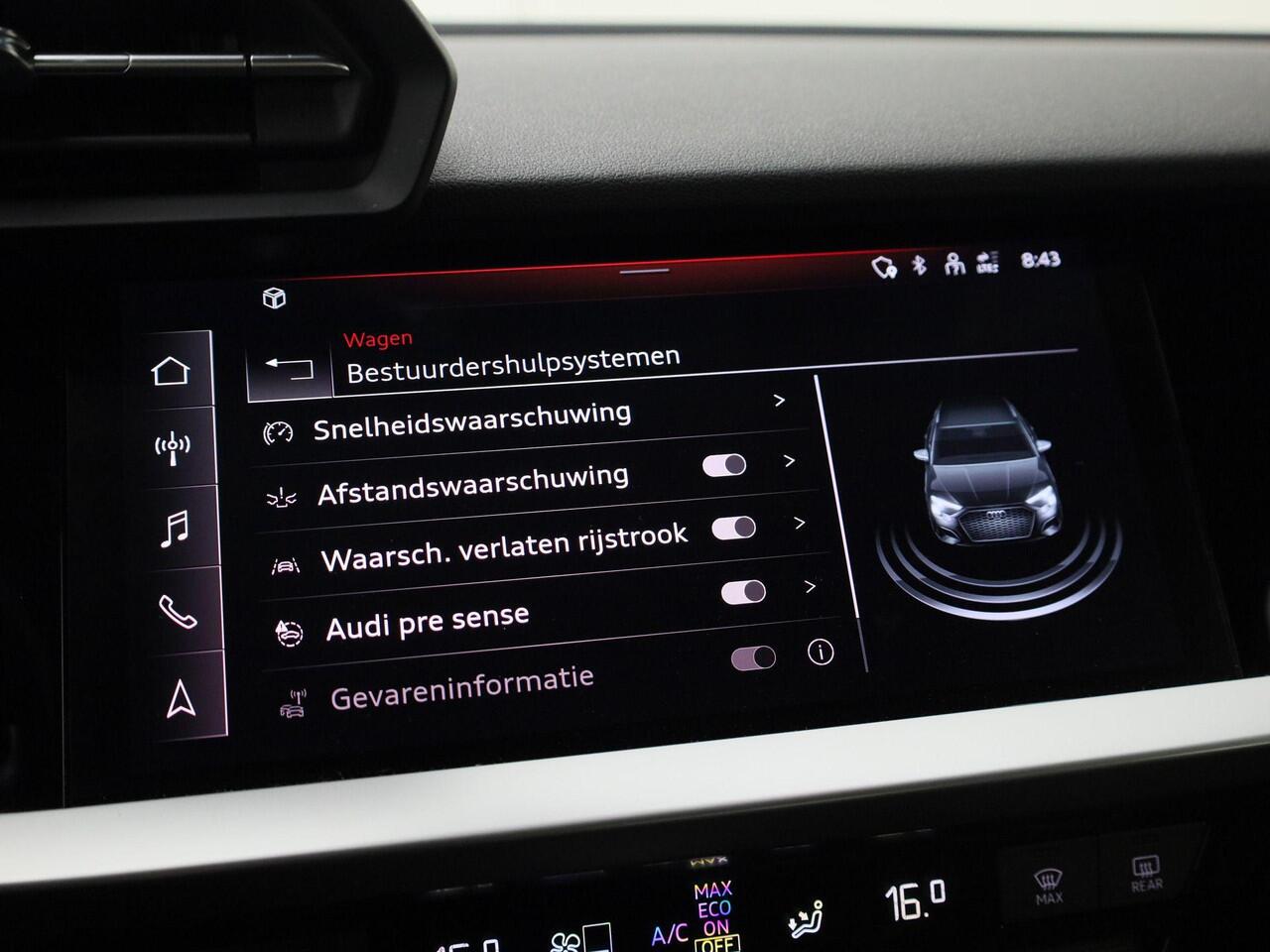 Audi A3 SPORTBACK 35 TFSI/150PK Advanced · Navigatie · Stoelverwarming · Parkeersensoren