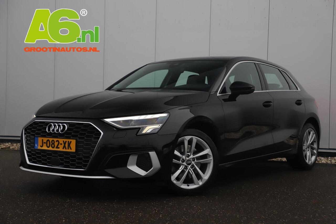Audi A3 SPORTBACK 30 TFSI Advanced edition Automaat Leder Sportstoelen Stoelverwarming Virtual Navigatie Clima Cruise 17 inch LMV Full LED Lane Assist