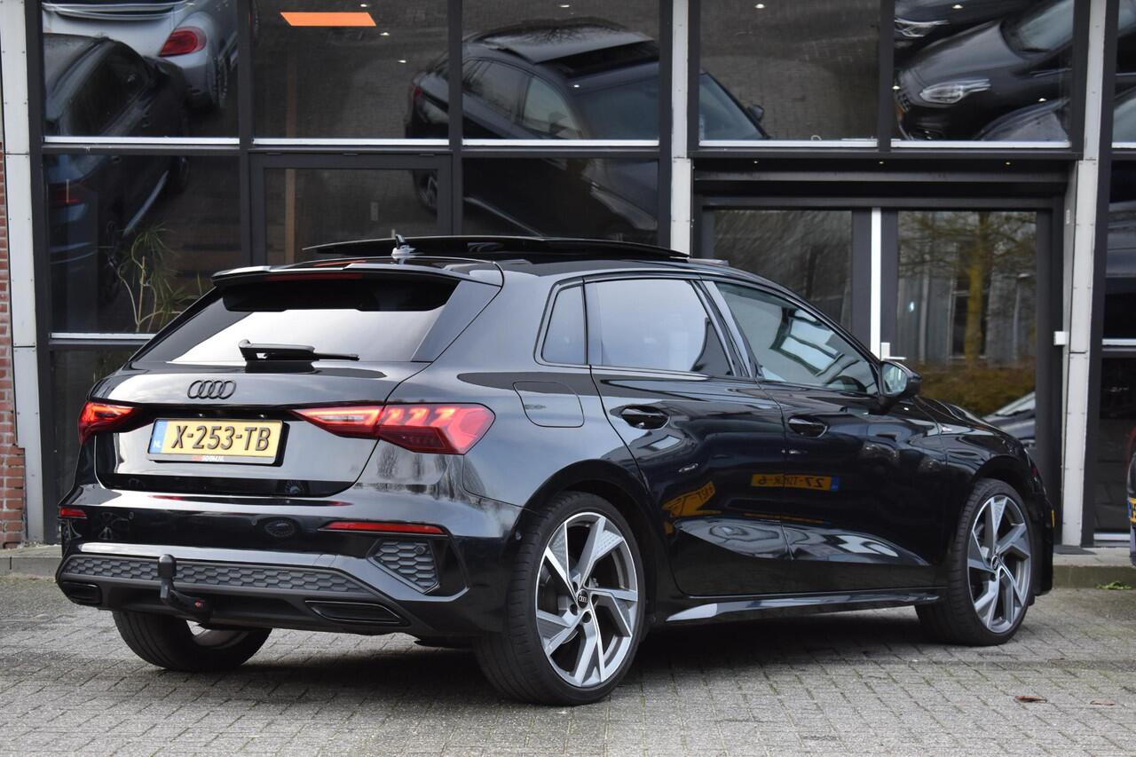 Audi A3 SPORTBACK 35 TFSI S Line Pano Kuip Lane B&O Trekhaak Leder