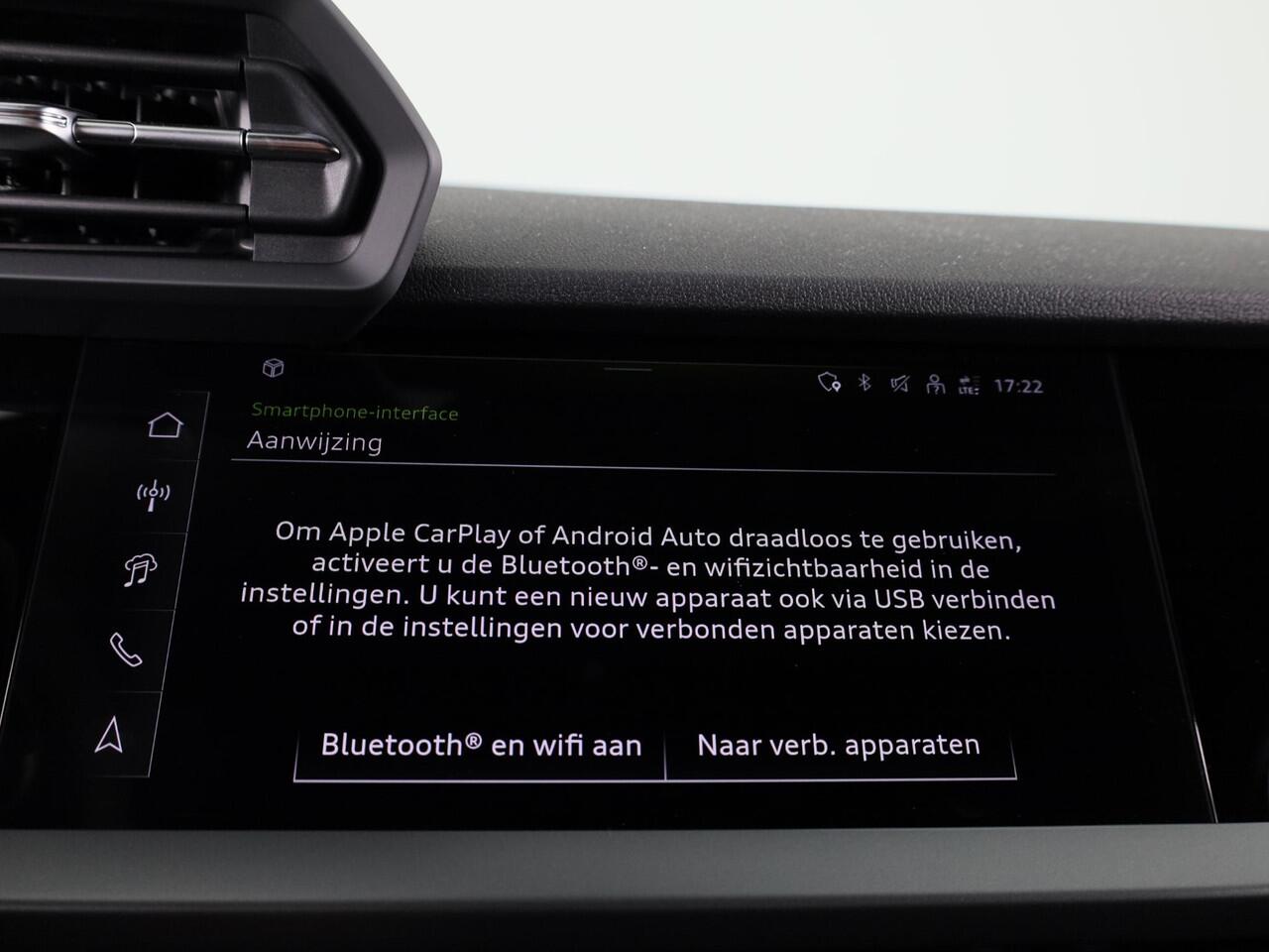 Audi A3 SPORTBACK 35 TFSI Advanced edition 150 pk S-tronic | Private lease vanaf ¤ 628,- pm | Navigatie | Parkeersensoren (Park assist) | Achteruitrijcamera | Adaptieve cruise control | LED koplampen |