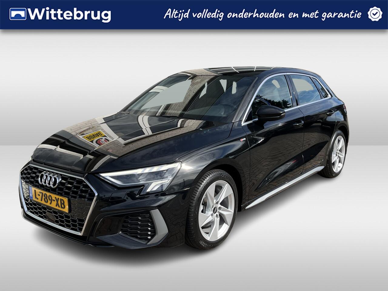 Audi A3 SPORTBACK 30 TFSI S-Line / AUTOMAAT/ 2X S-LINE/ PARK. SENSOREN/ CRUISE/ LED/ KEYLESS/ SMARTPHONE INTERFACE/ VIRTUAL COCKPIT/ NAVI/ CLIMA/ DAB/ 17" LMV