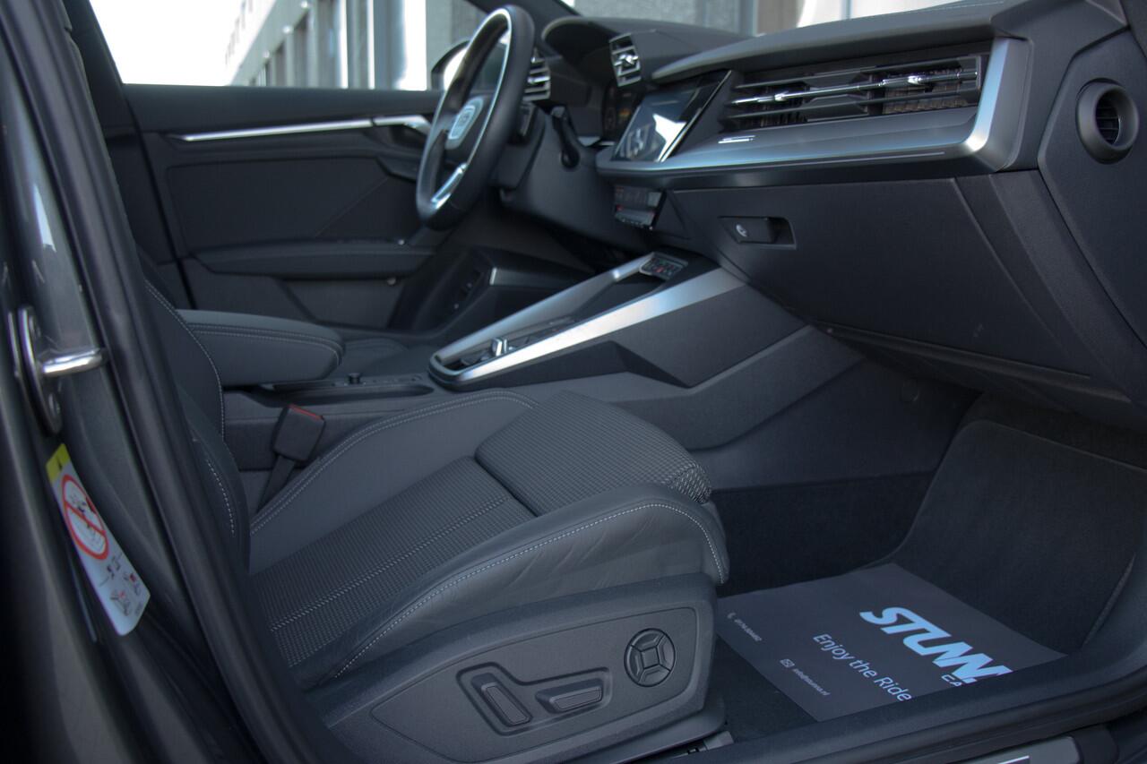 Audi A3 SPORTBACK 45 TFSI e S edition Competition | BTW | S-Line | Matrix LED | B&O Audio | Keyless | Camera | Virtual | DAB | B&O Audio | Carplay | Leder | Memory Seats | ACC | Sfeer | 245 PK | Dealer Onderhouden | Garantie