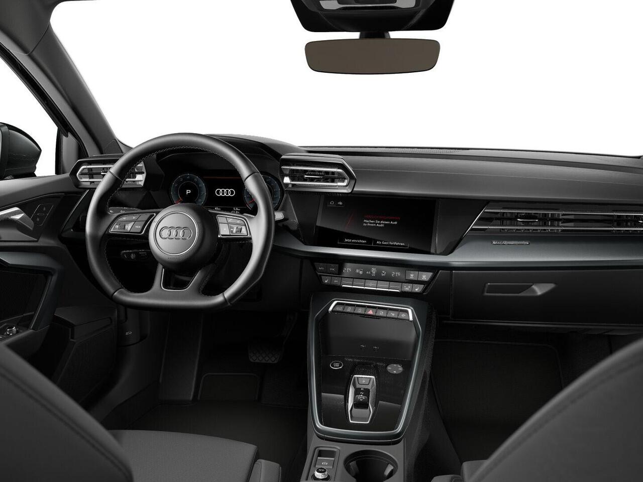 Audi A3 Limousine Advanced edition 35 TFSI 150 PK · Assistentiepakket driving + parking plus · Comfortpakket plus · Optiekpakket zwart plus