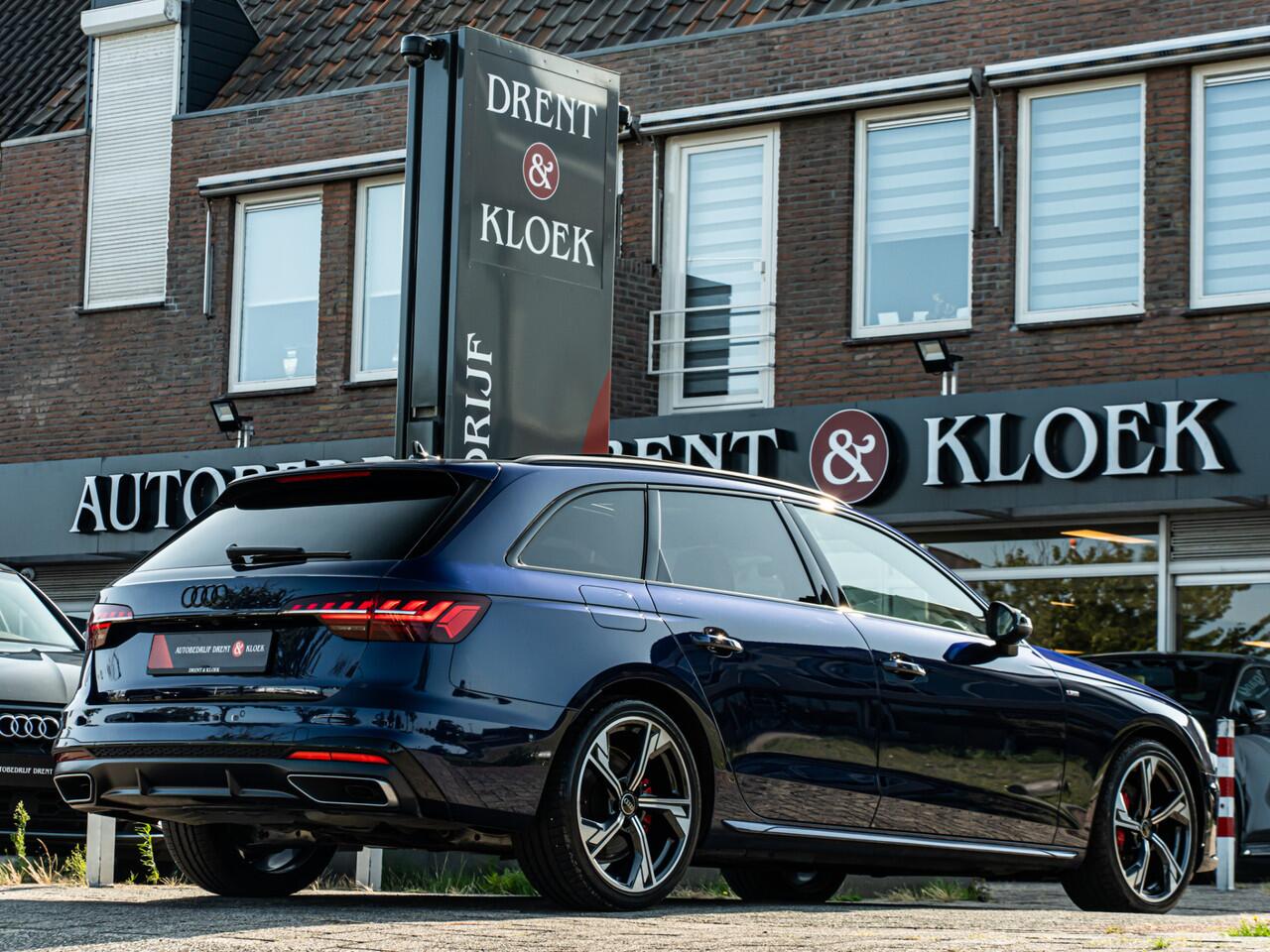 Audi A4 Avant 40 TFSI S edition Competition PANO RS SCHAALSTOEL BLACK OPTIC 19 INCH CAMERA TREKHAAK BOMVOL!!