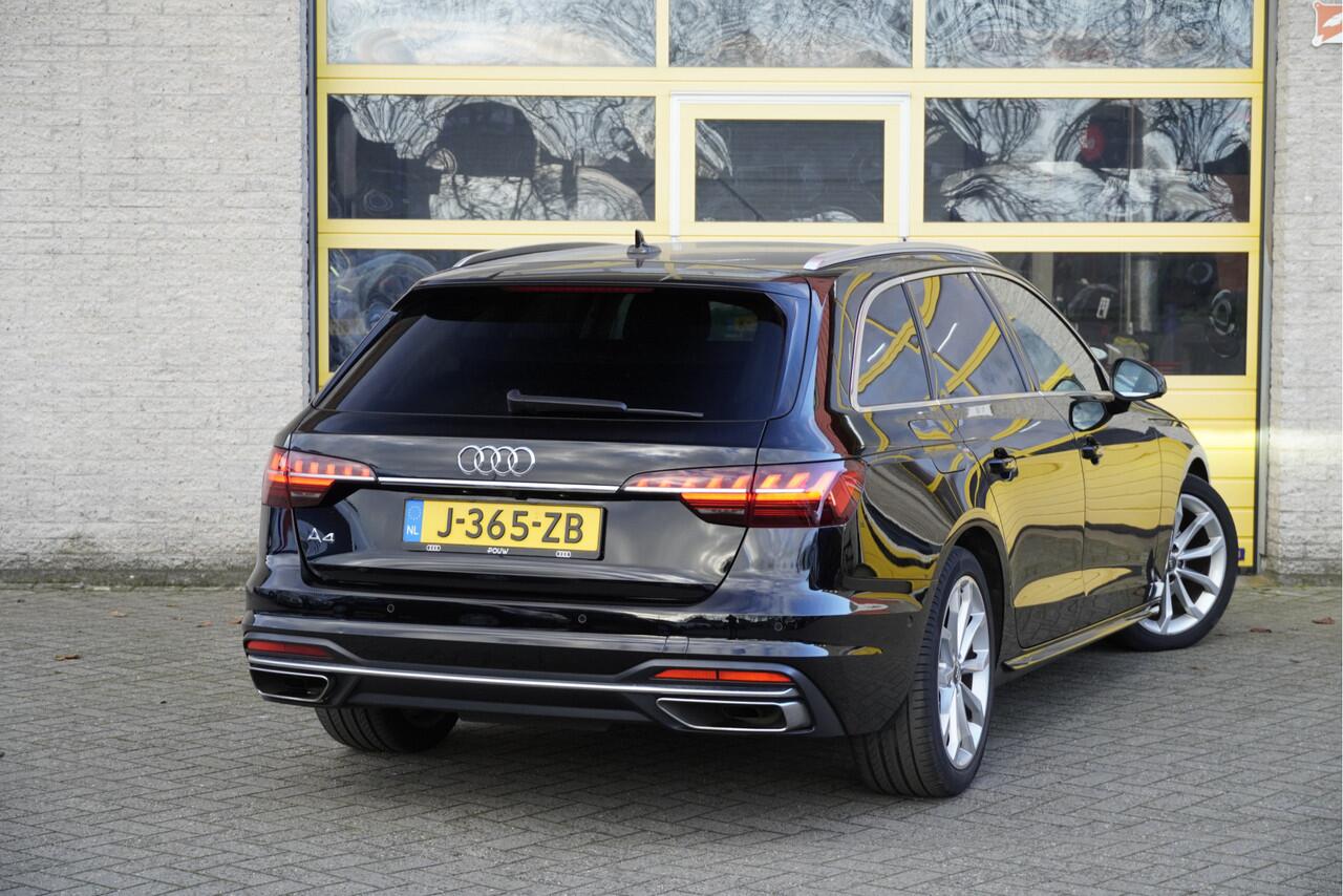 Audi A4 Avant 35 TFSI 150PK! Automaat Business Edition BJ2020 Lmv 18" | Led V+A | Pdc | Navi | Sideskirts | Elek. achterklep | 360° Camera | App-Connect | Dashboard verlichting | Virtual cockpit | Climate control | Cruise control | Verwarmde voorstoelen