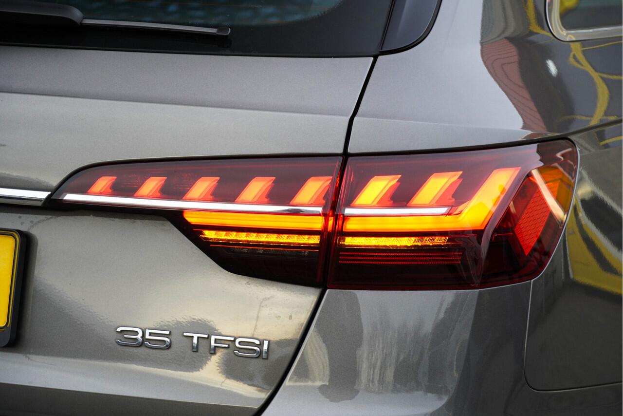 Audi A4 Avant 35 TFSI 150PK! Automaat Business Edition BJ2021 Lmv 17" | Led V+A | Pdc | Navi | Dynamische knipperlichten | Sideskirts | Elek. achterklep | 360° Camera | App-Connect | Dashboard verlichting | Virtual cockpit | Climate control | Cruise control