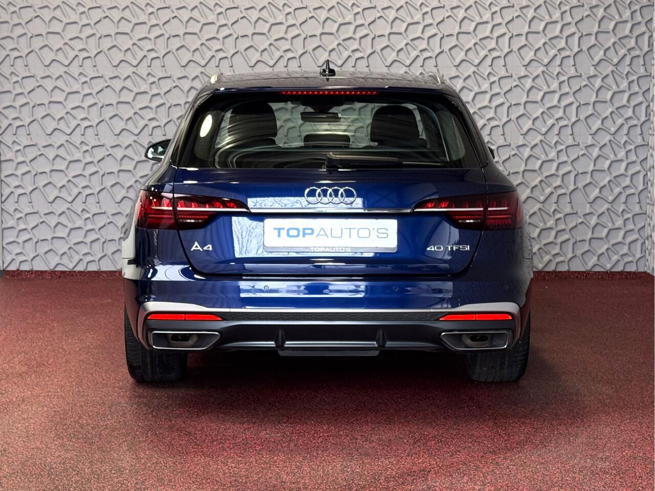 Audi A4 Avant 40 TFSI 2.0 204 PK S-LINE 6.289KM! LED NAVI VIR.COCKPIT ADAP.CRUIS ELEK.KLEP 08/2024 "Audi rijden begint bij Topautos.nl - 20 Audi topmodellen direct op voorraad!"