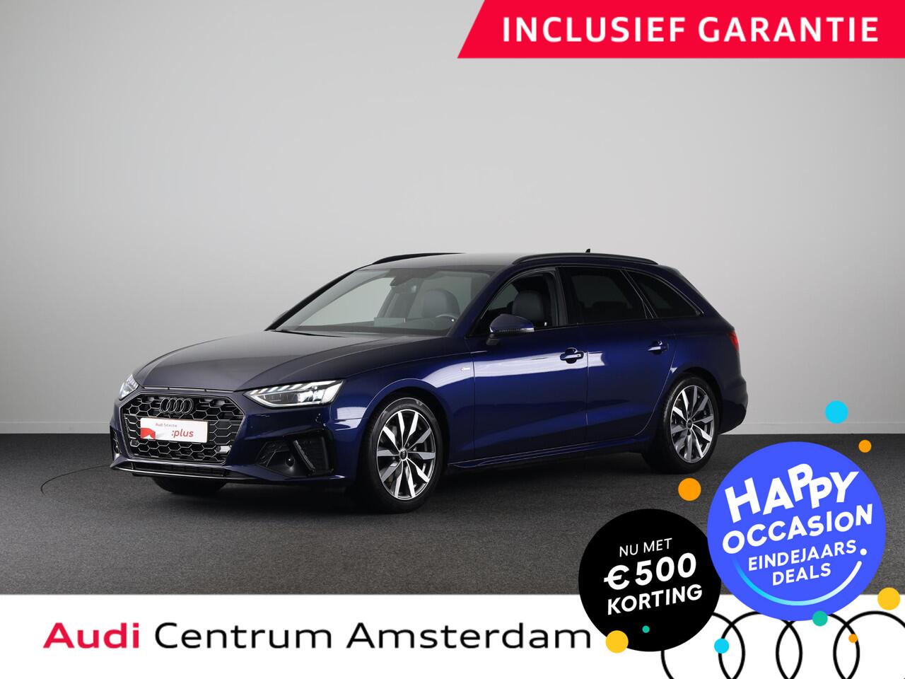 Audi A4 Avant 35 TFSI S edition Competition 150 pk S-tronic | Private lease vanaf ¤ 751,- per maand | Verlengde garantie | Navigatie | Parkeersensoren | Stoelverwarming | S-Line |