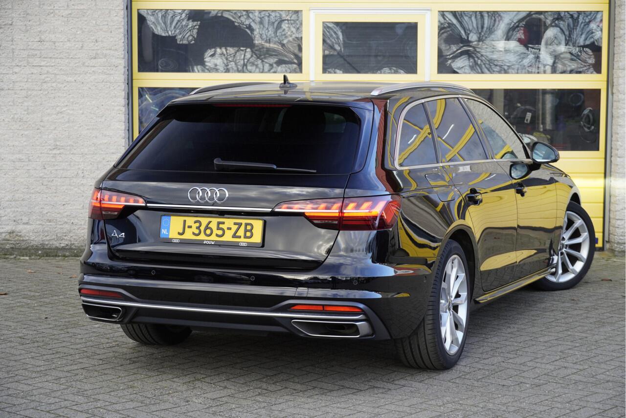 Audi A4 Avant 35 TFSI 150PK! Automaat Business Edition BJ2020 Lmv 18" | Led V+A | Pdc | Navi | Sideskirts | Elek. achterklep | 360° Camera | App-Connect | Dashboard verlichting | Virtual cockpit | Climate control | Cruise control | Verwarmde voorstoelen