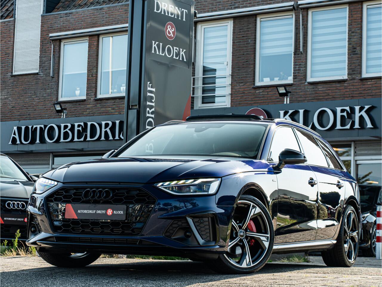 Audi A4 Avant 40 TFSI S edition Competition PANO RS SCHAALSTOEL BLACK OPTIC 19 INCH CAMERA TREKHAAK BOMVOL!!