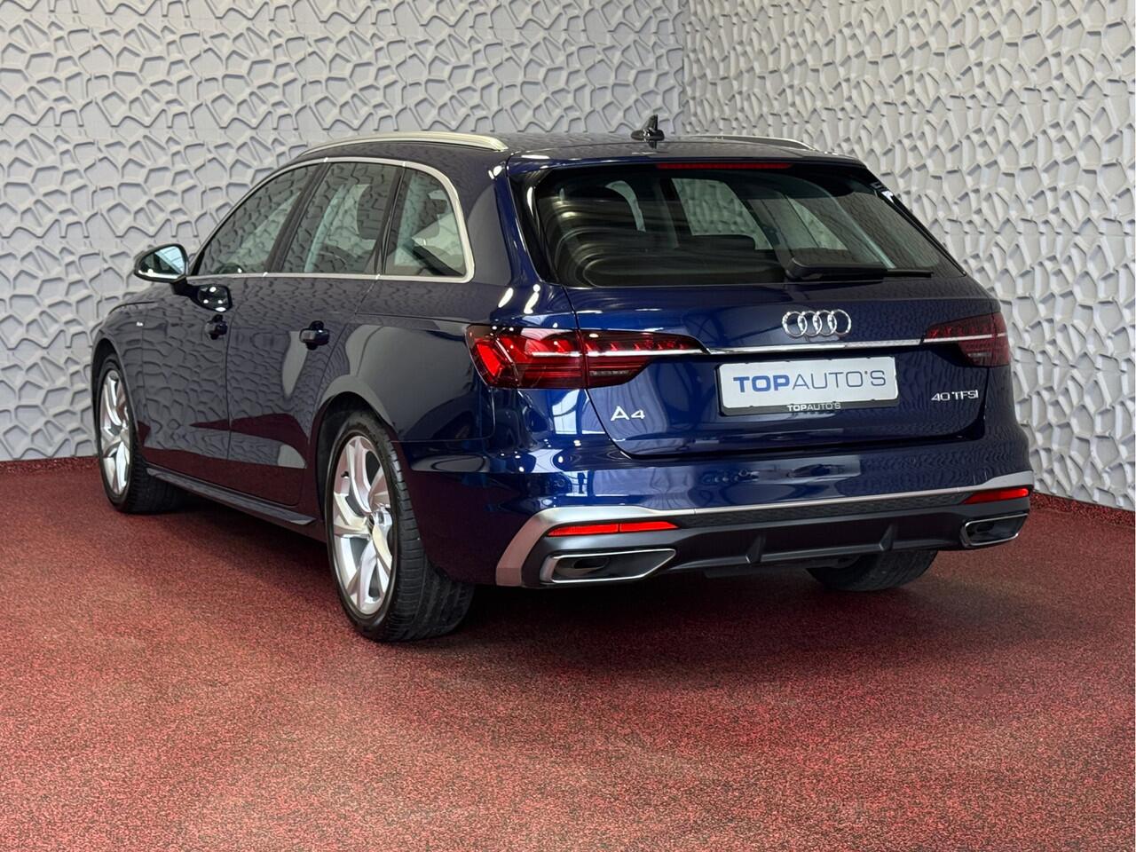 Audi A4 Avant 40 TFSI 2.0 204 PK S-LINE 6.289KM! LED NAVI VIR.COCKPIT ADAP.CRUIS ELEK.KLEP 08/2024 "Audi rijden begint bij Topautos.nl - 20 Audi topmodellen direct op voorraad!"