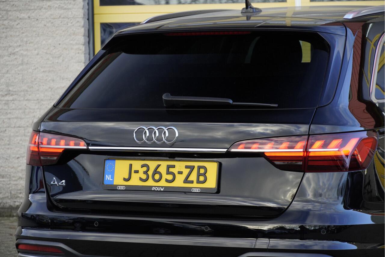 Audi A4 Avant 35 TFSI 150PK! Automaat Business Edition BJ2020 Lmv 18" | Led V+A | Pdc | Navi | Sideskirts | Elek. achterklep | 360° Camera | App-Connect | Dashboard verlichting | Virtual cockpit | Climate control | Cruise control | Verwarmde voorstoelen