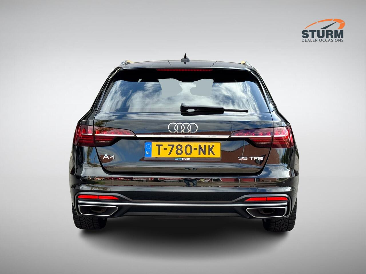 Audi A4 Avant 35 TFSI Advanced Edition NL-Auto, Uitklapbare Trekhaak | Sportstoelen | Navigatie Full-Map | Elek. Achterklep | LED Koplampen | Virtual Cockpit | Rijklaarprijs!