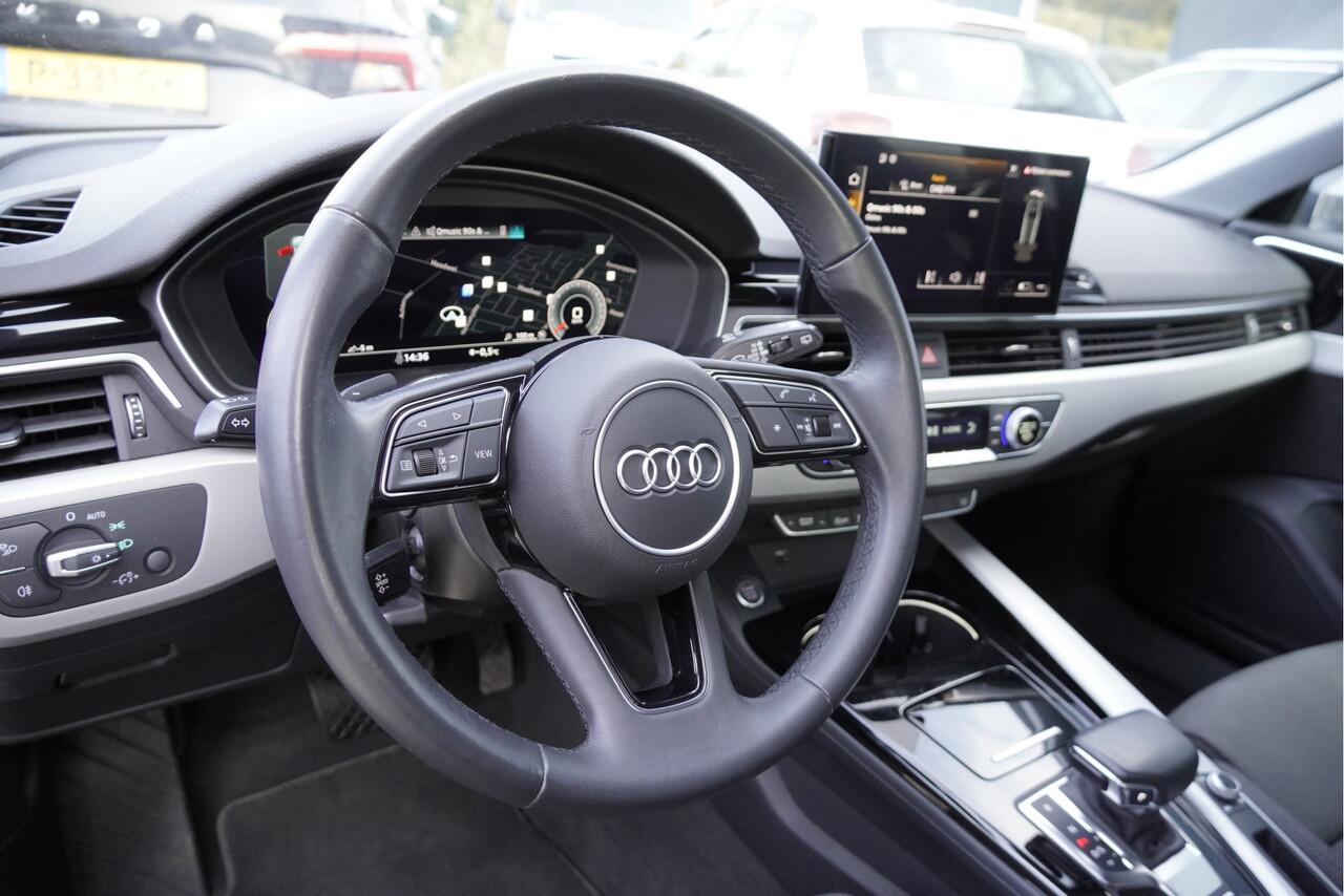 Audi A4 Avant 35 TFSI 150PK! Automaat Business Edition BJ2021 Lmv 17" | Led V+A | Pdc | Navi | Dynamische knipperlichten | Sideskirts | Elek. achterklep | 360° Camera | App-Connect | Dashboard verlichting | Virtual cockpit | Climate control | Cruise control