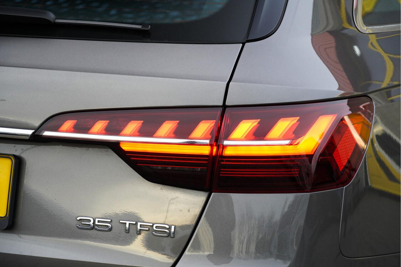 Audi A4 Avant 35 TFSI 150PK! Automaat Business Edition BJ2021 Lmv 17" | Led V+A | Pdc | Navi | Dynamische knipperlichten | Sideskirts | Elek. achterklep | 360° Camera | App-Connect | Dashboard verlichting | Virtual cockpit | Climate control | Cruise control