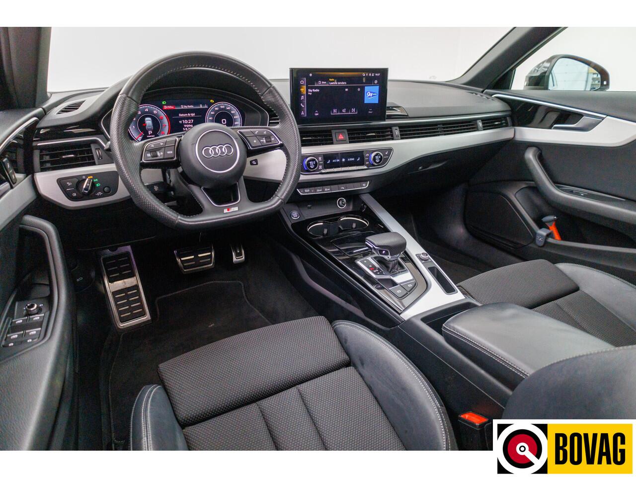 Audi A4 Avant 35 TFSI 3X S-Line 150 PK | NL auto | Black optic | Panoramadak | 1/2 Leer | Virtual dashboard, Adaptive Cruise