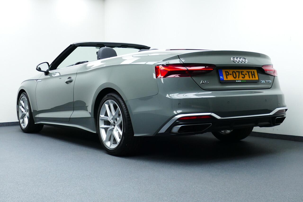 Audi A5 Cabriolet 35 TFSI S edition S-Line Bj2021. Leer, StoelVerw, Virt Cockpit, Navi, 19"LMV