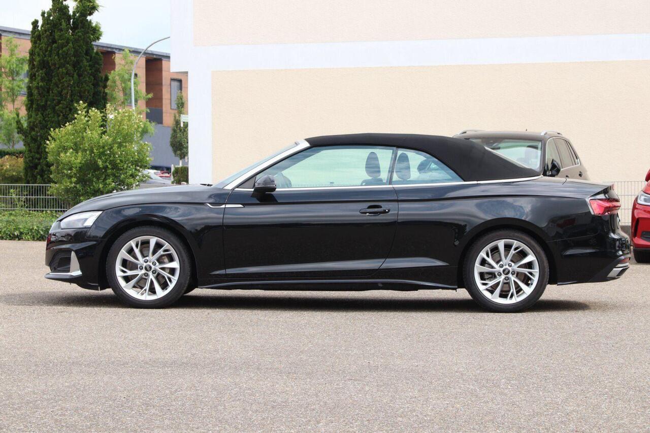 Audi A5 Cabriolet 40 Tfsi S-Tronic (150kW/204pk) ** MATRIX, LEDER, VIRTUAL, NEKVERW, 18-inch LMV, ADAPT. CRUISE ** 1e EIG - ¤ 26.250,= onder NP ** ** INFORMEER OOK NAAR ONZE AANTREKKELIJKE FINANCIAL-LEASE TARIEVEN **